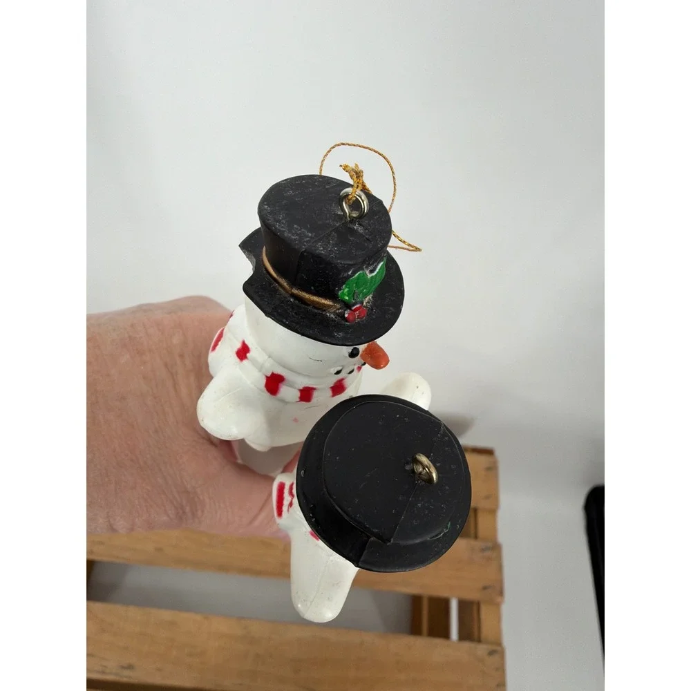 2 Hallmark Snowman Icicle Christmas Ornaments Frosted Winter‎ Holiday Decor